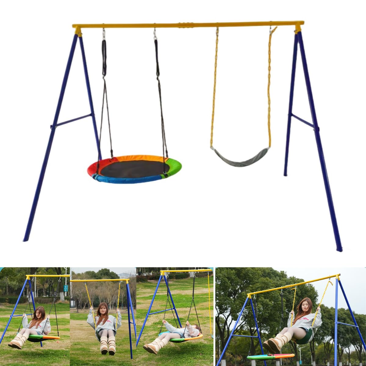 Amazon.co.jp: LZ LEISURE ZONE ブランコ 屋外 大型 防水 耐荷重120kg